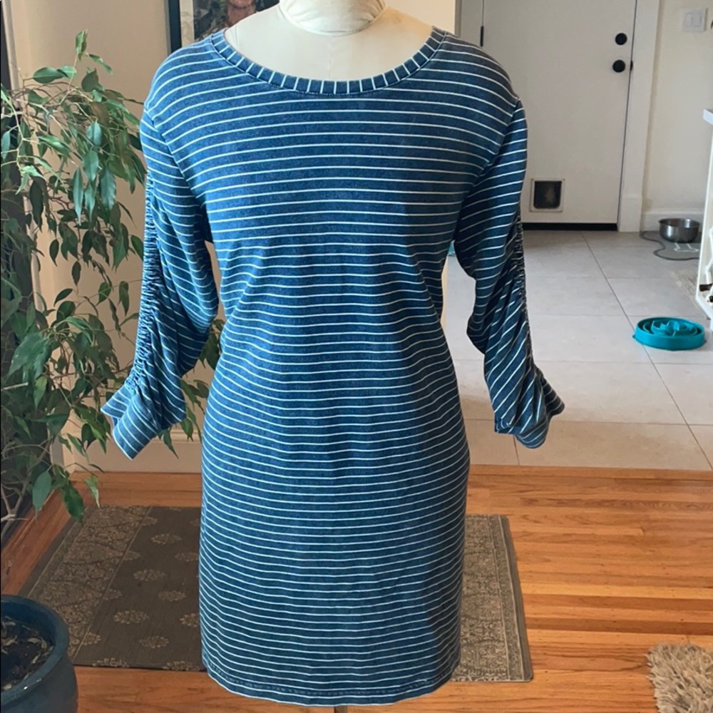 Jane and Delancey Striped shirt dress - L